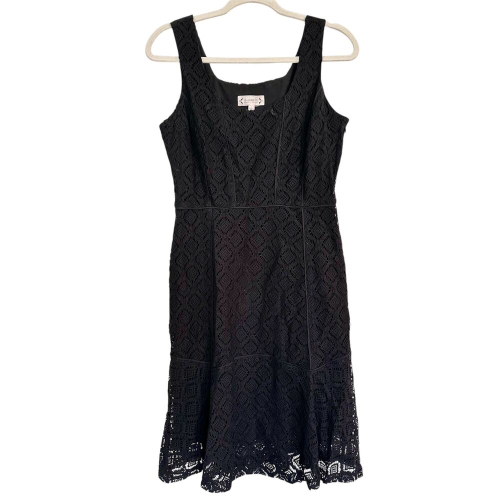 Nanette Lepore Black Lace 6 Dress sexy chic lbd little cocktail party wedding
